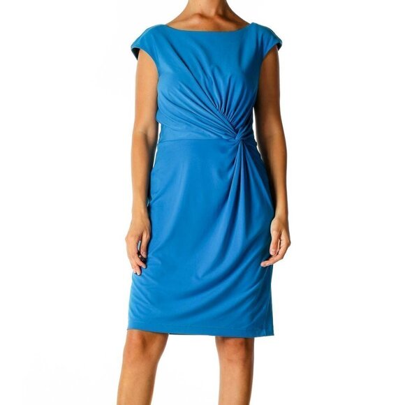 Boston Proper Dresses & Skirts - Muse Exclusively for Boston Proper Blue Solid Classic Sheath Dress